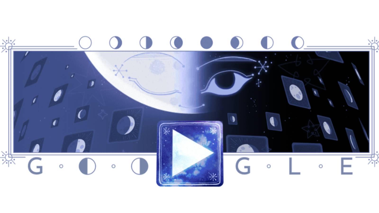 Doodle fases da lua do google