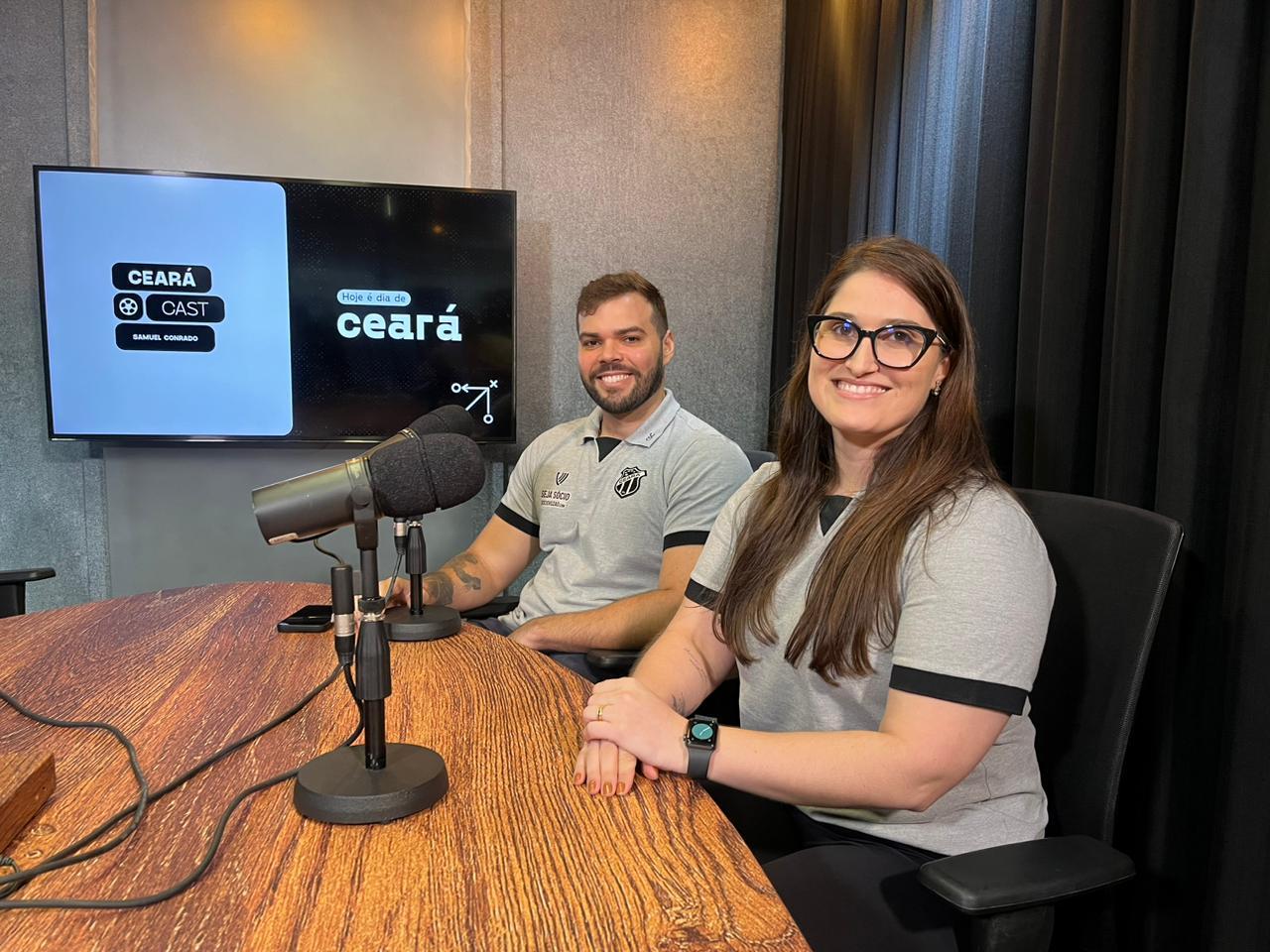 nutricionistas Walter Vasconcelos e Camila Mazetto foram entrevistados no cearácast