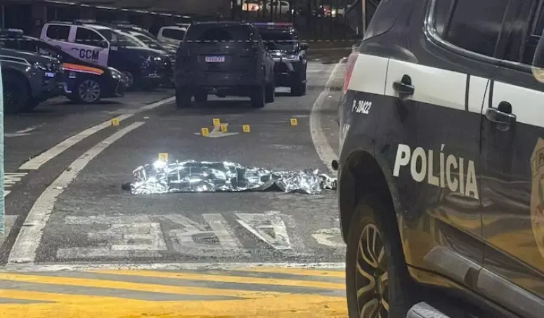 Corpo do empresário no Aeroporto Internacional de Guarulhos (SP) na última sexta-feira (8)