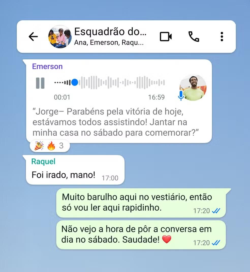 WhatsApp libera recurso para transcrever áudios