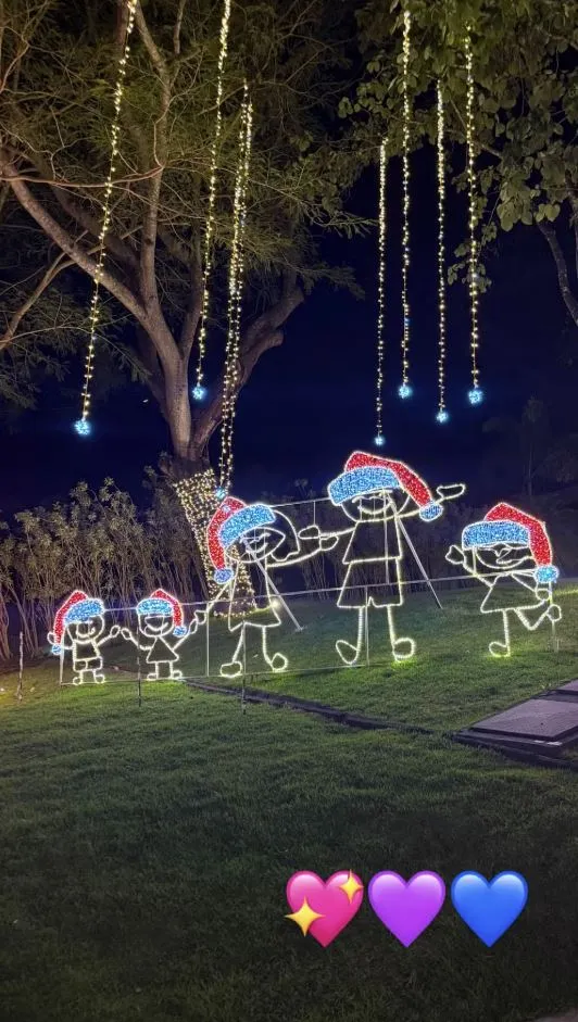Nos stories, Virgina mostrou também a decoração externa da mansão