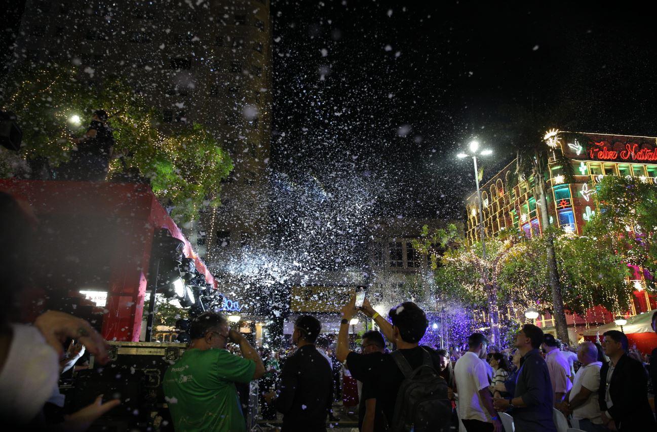 Praça do ferreira no Natal de Luz