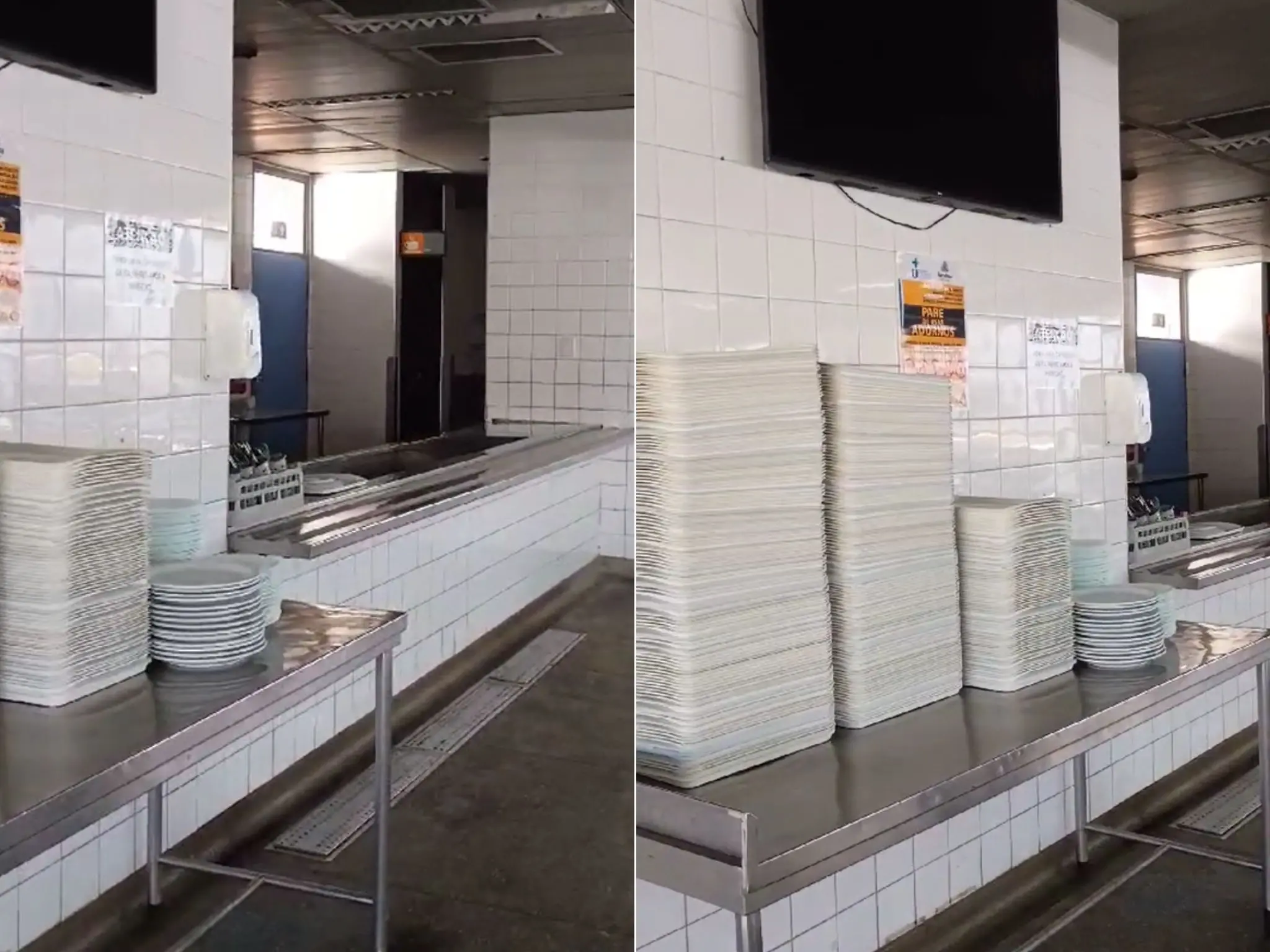 Refeitório do IJF estaria vazio e sem funcionar nesta quinta-feira (12)