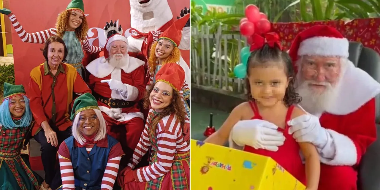 Pedro Braga é intérprete do Papai Noel em Fortaleza há seis anos