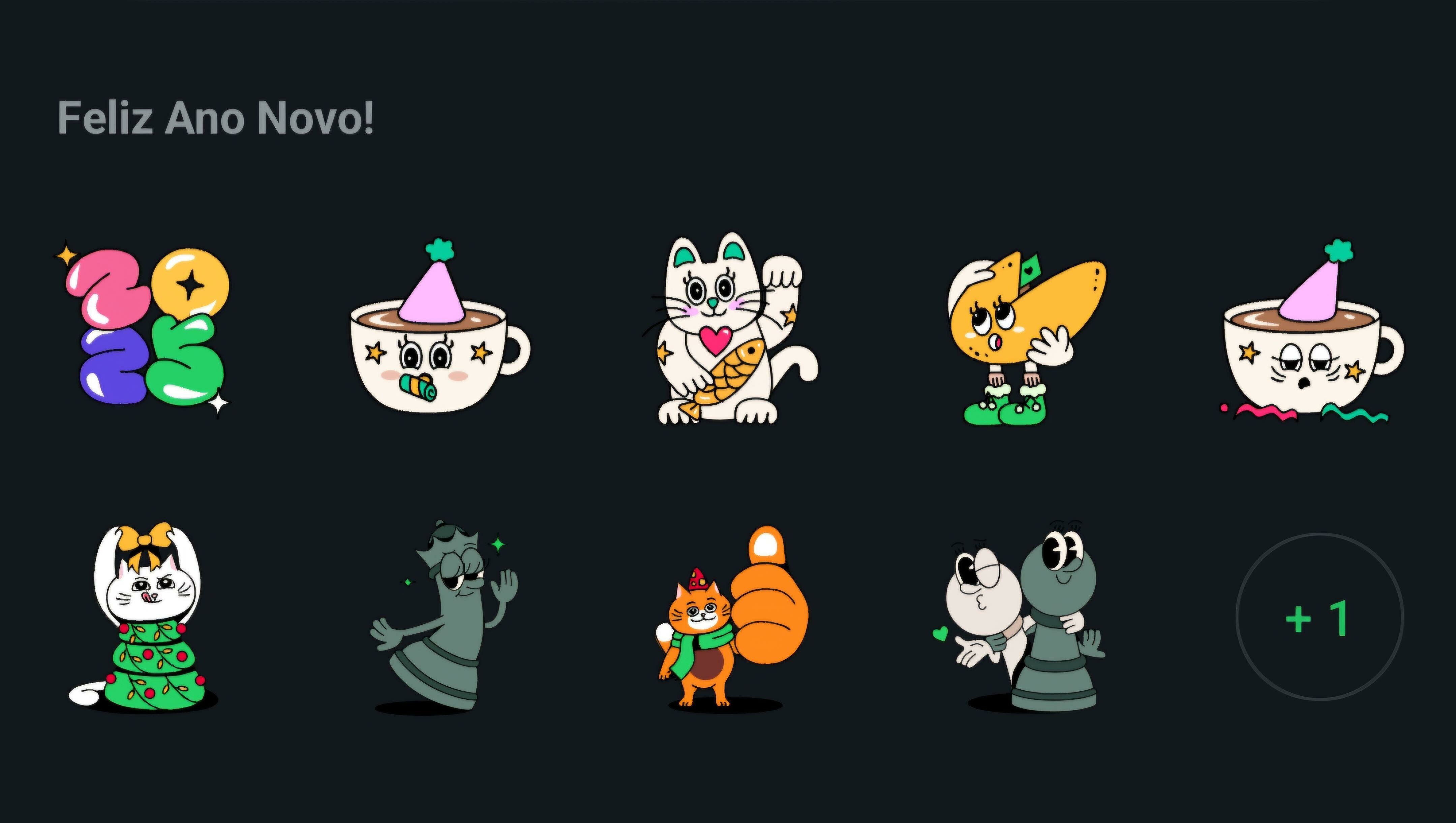 WhatsApp libera figurinhas, reações e efeitos com tema de Ano Novo por tempo limitado; veja como acessar