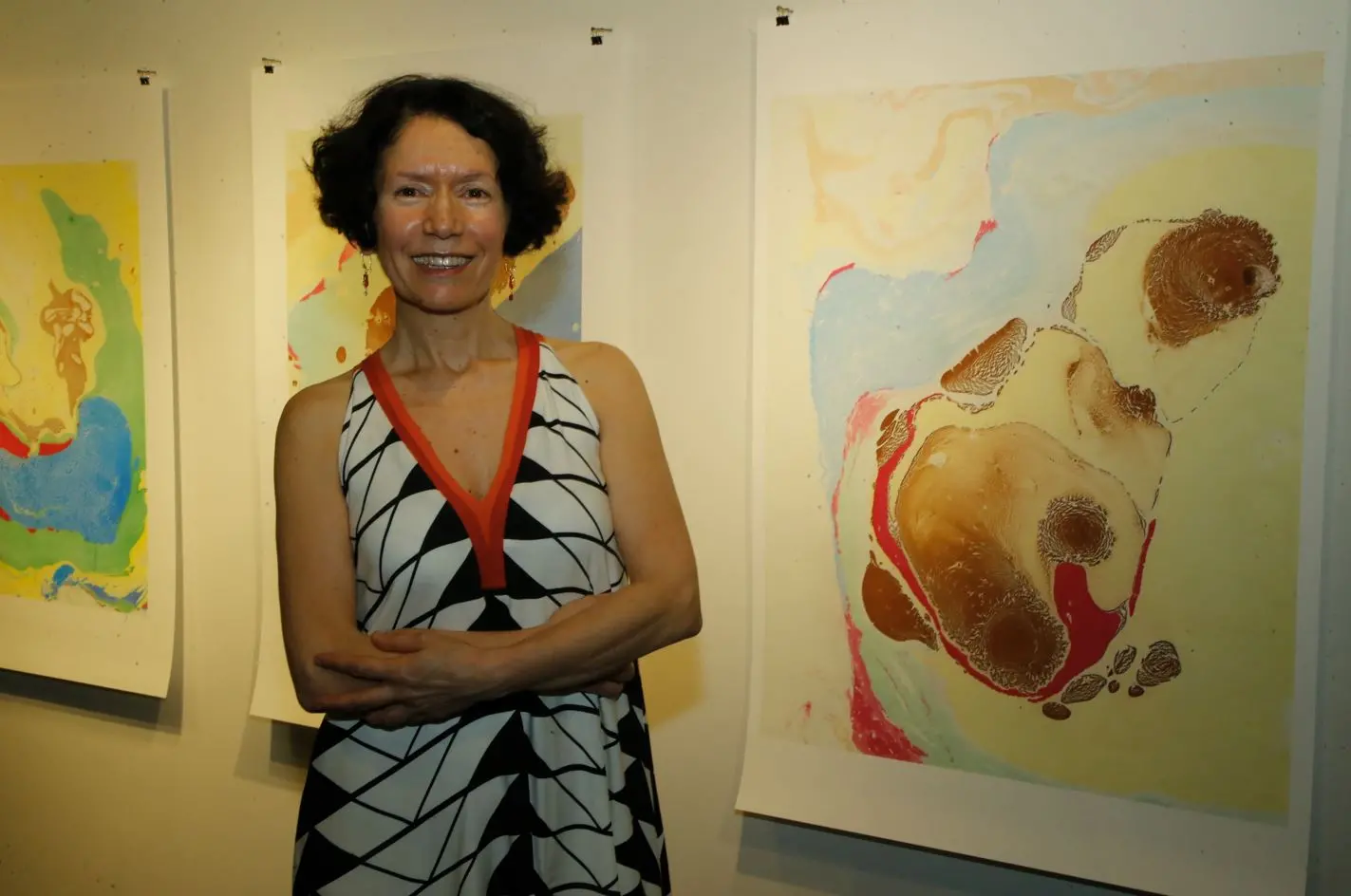 Jacqueline Machado de Souza na exposição Prima Matéria, Razão Poética no Memorial Edson Queiroz