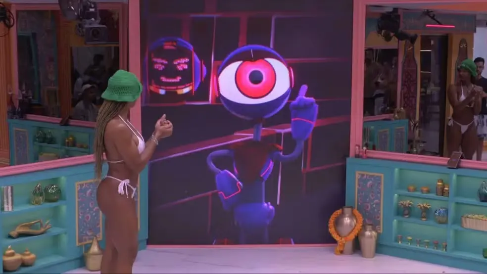 Captura de tela de momento que mensagem do fim das duplas é passada para os participantes do BBB 25