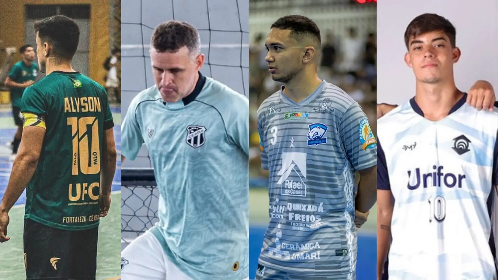 Arte dos times que irão participar do torneio