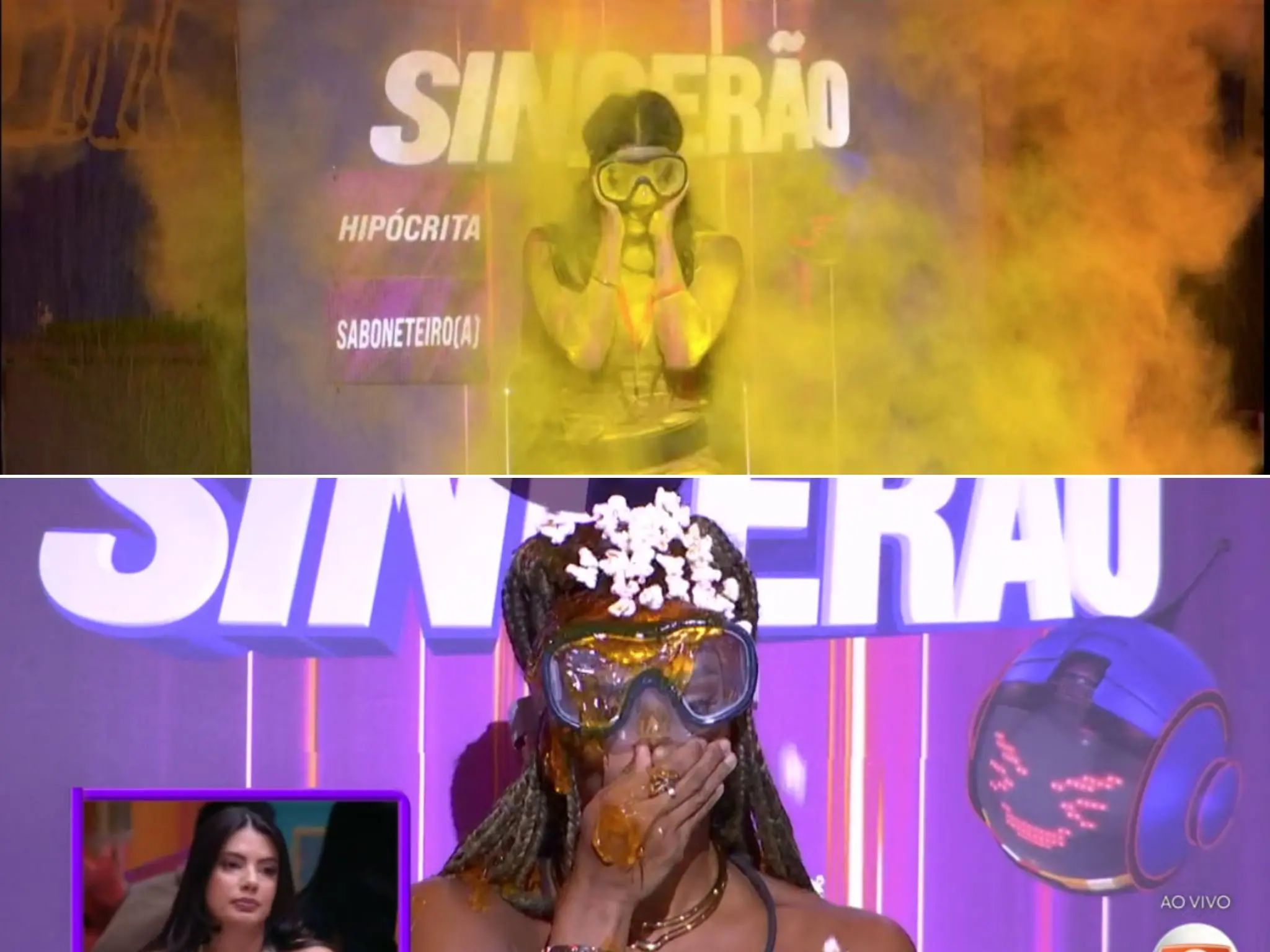 Perdedor do duelo recebe bomba de fumaça ou chuva de gosma e pipoca como consequência