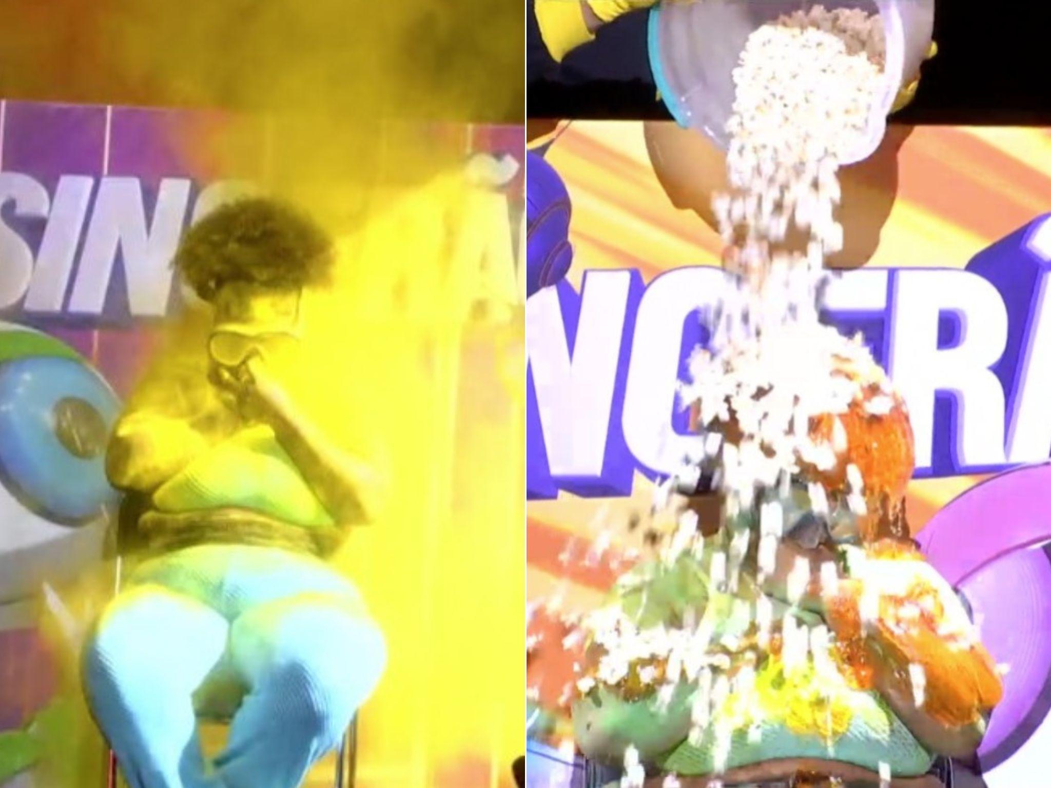 Perdedor do duelo recebe bomba de fumaça ou chuva de gosma e pipoca como consequência