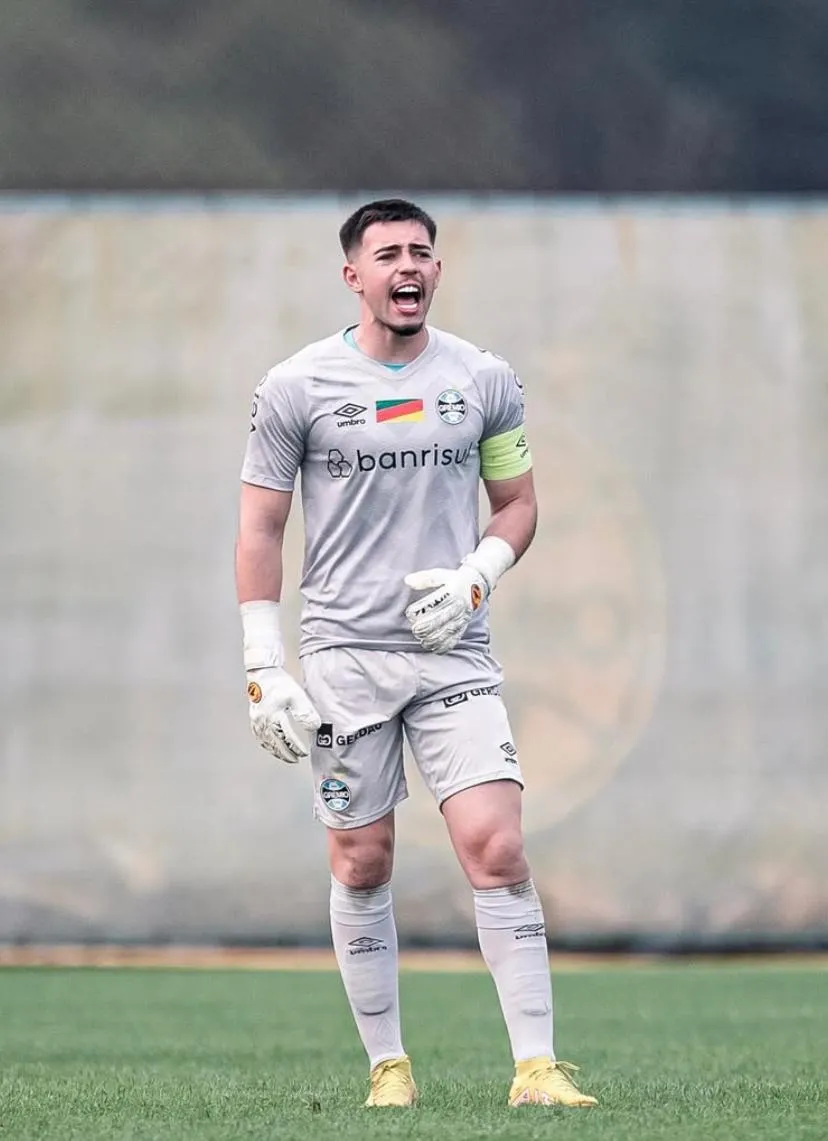 Cássio Acosta foi capitão e goleiro titular do Grêmio Sub-20