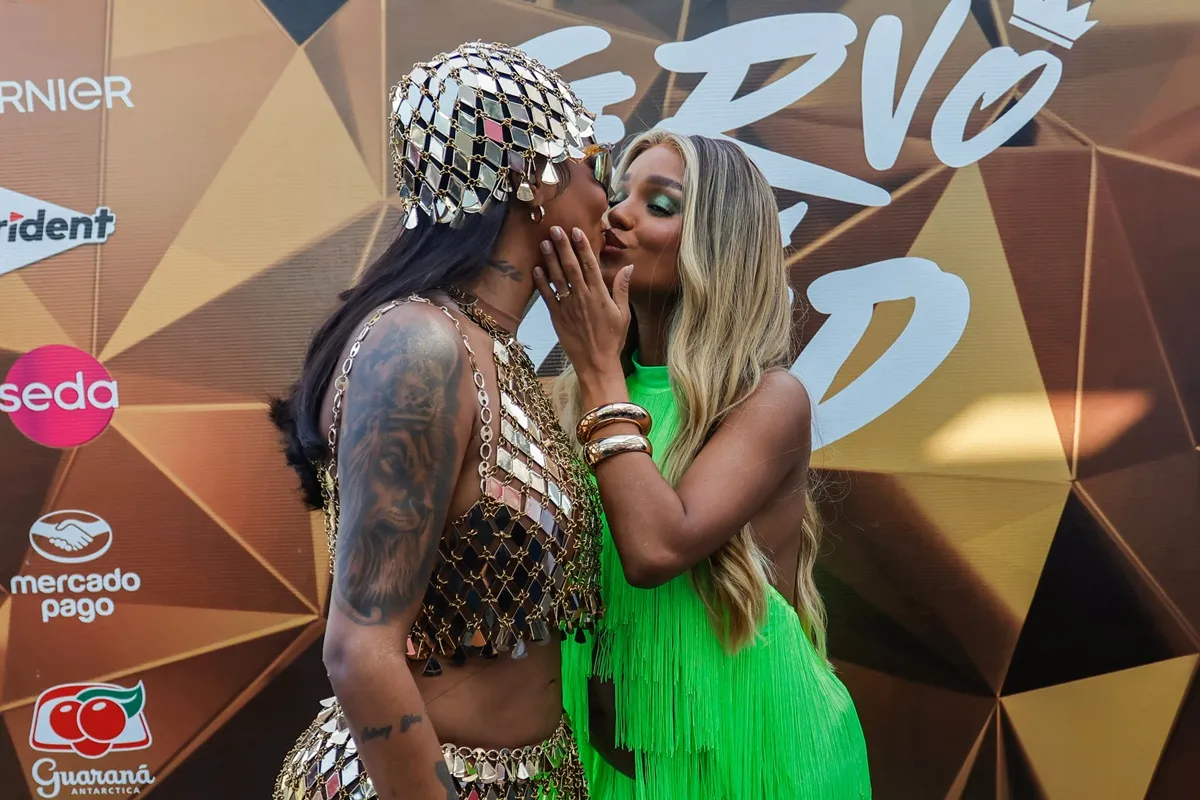 Ludmilla com a esposa, Brunna Gonçalves