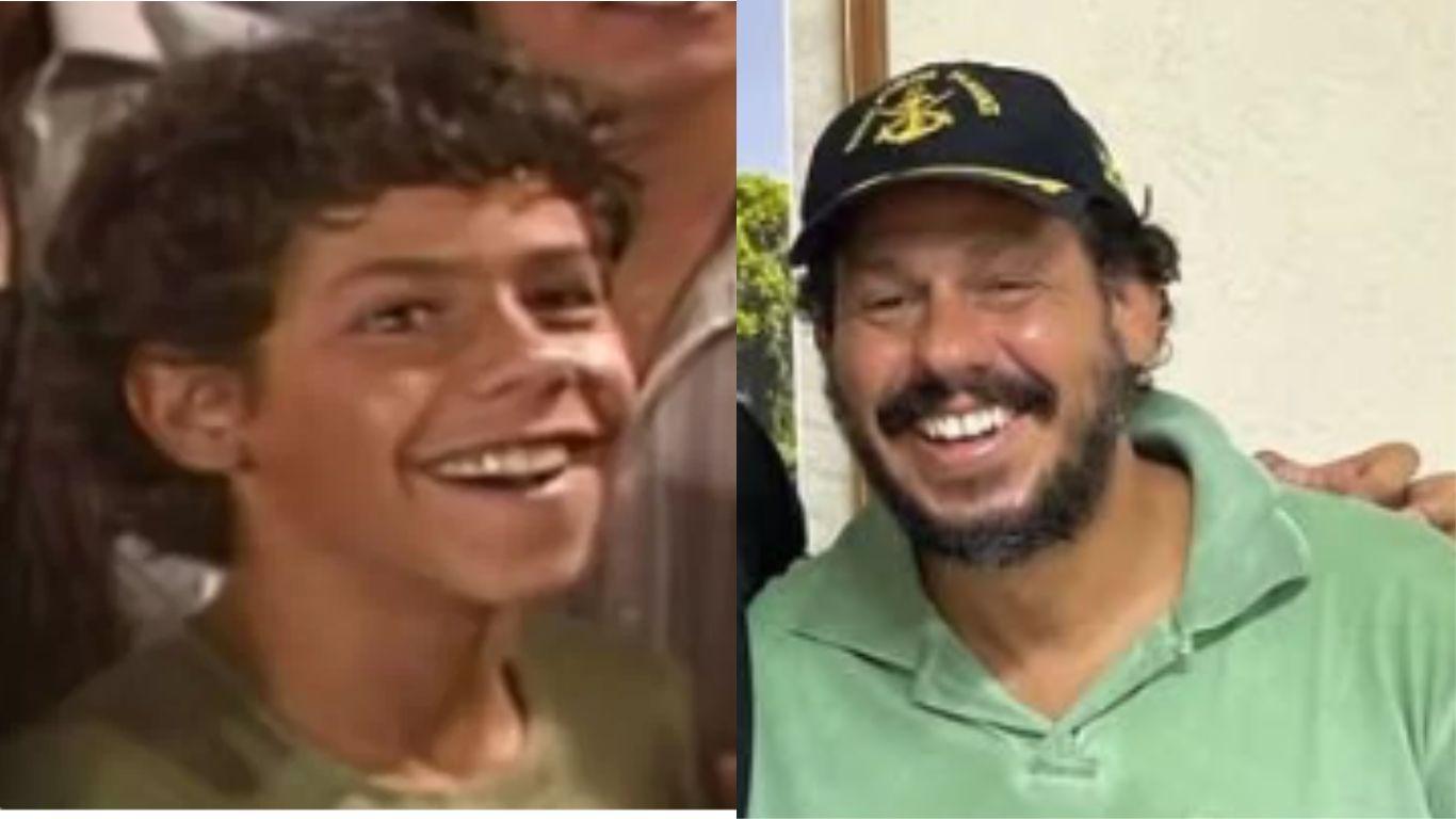 Fotos de Guga Coelho com 35 anos de diferença