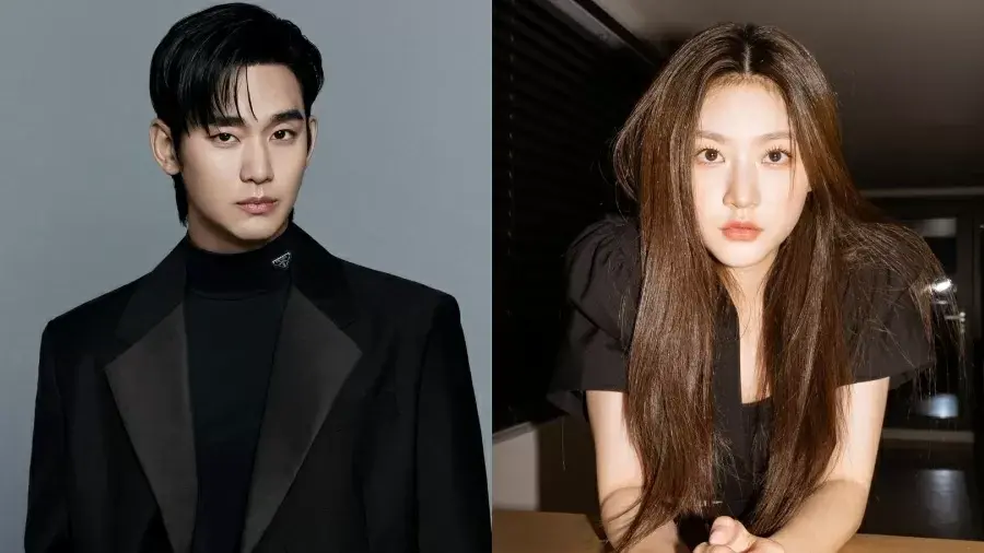 Colagem de imagens de Kim Soo-hyun e Kim Sae-ron, atores teriam tido um relacionamento