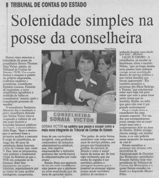 Posse de Soraia Victor no TCE Ceará