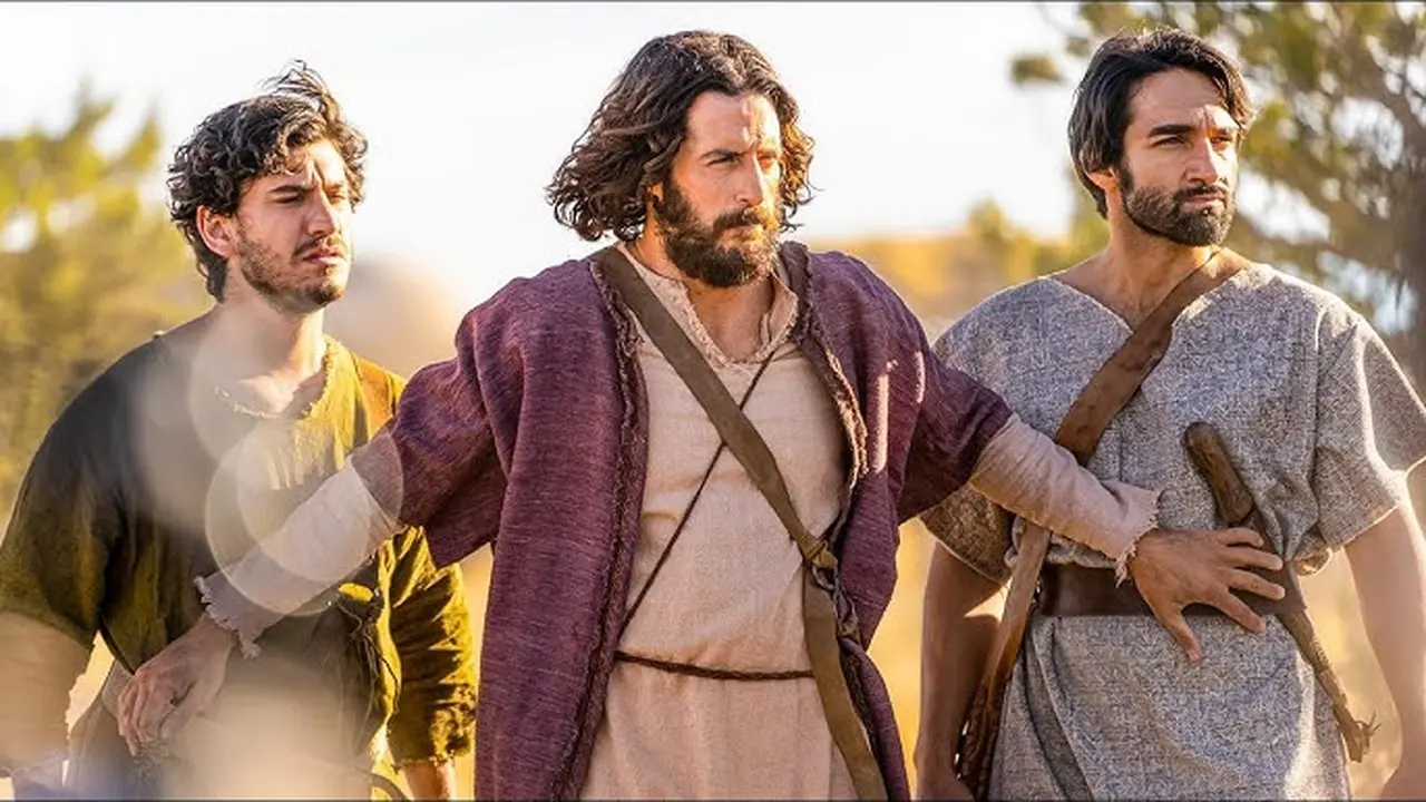 Imagem de Tiago Maior (Abe Martell) e João (George H. Xanthis).