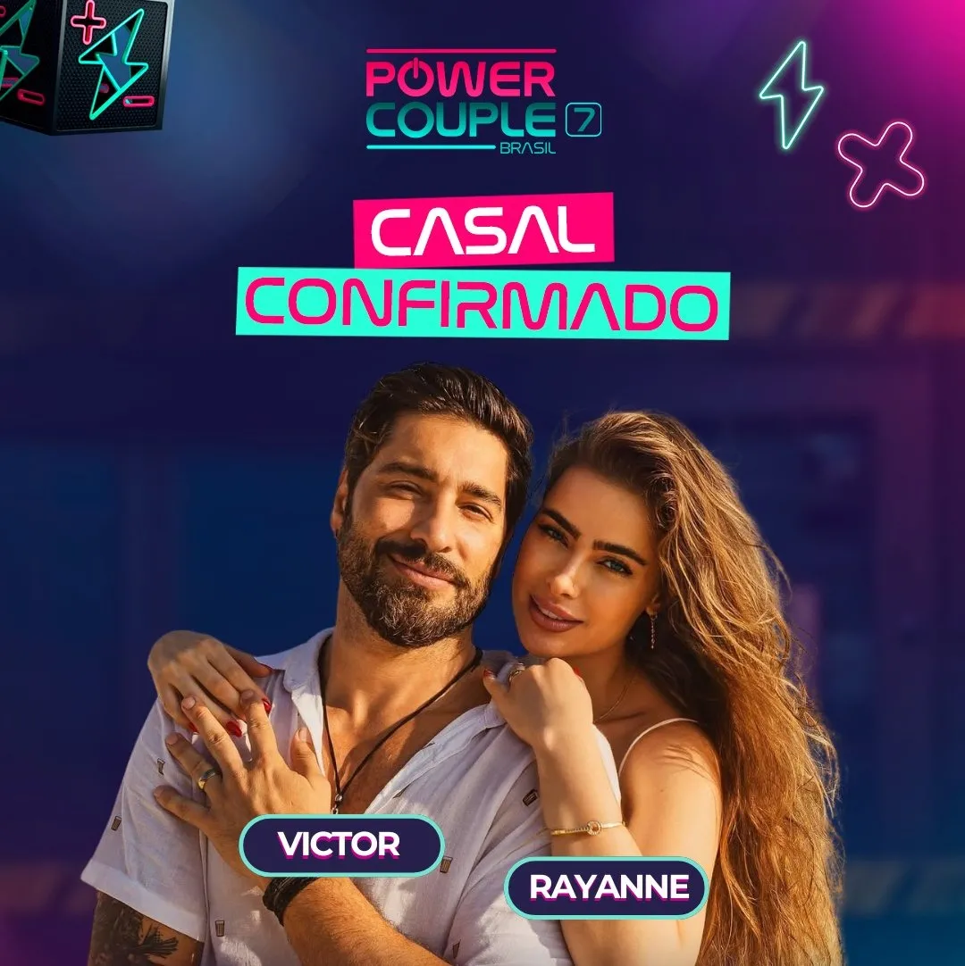 Vitor Pecorato é ator, e Rayanne Morais é ex-miss e também atua.