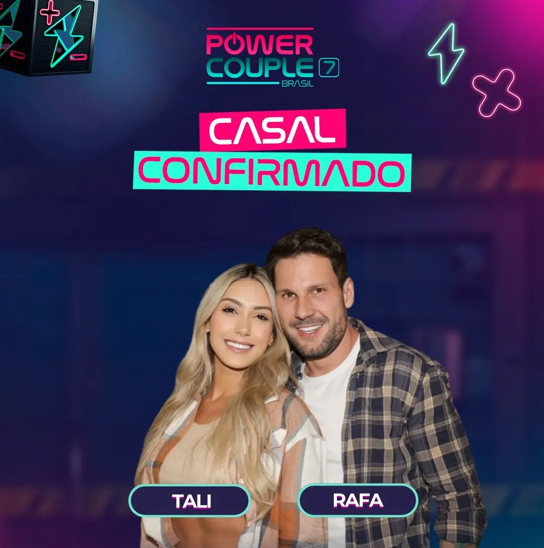 Na imagem vemos o casal Tali e Rafa