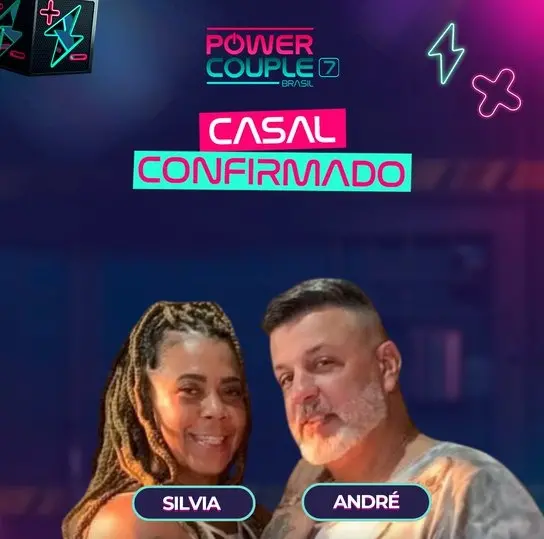 Na imagem vemos o casal Silvia e André
