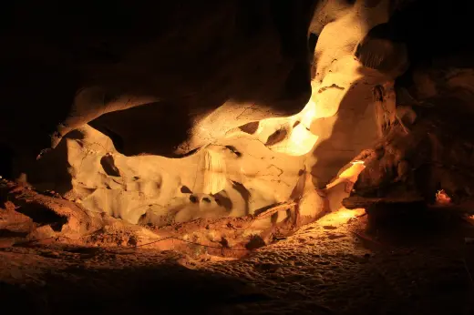 Foto de dentro da gruta de Ubajara