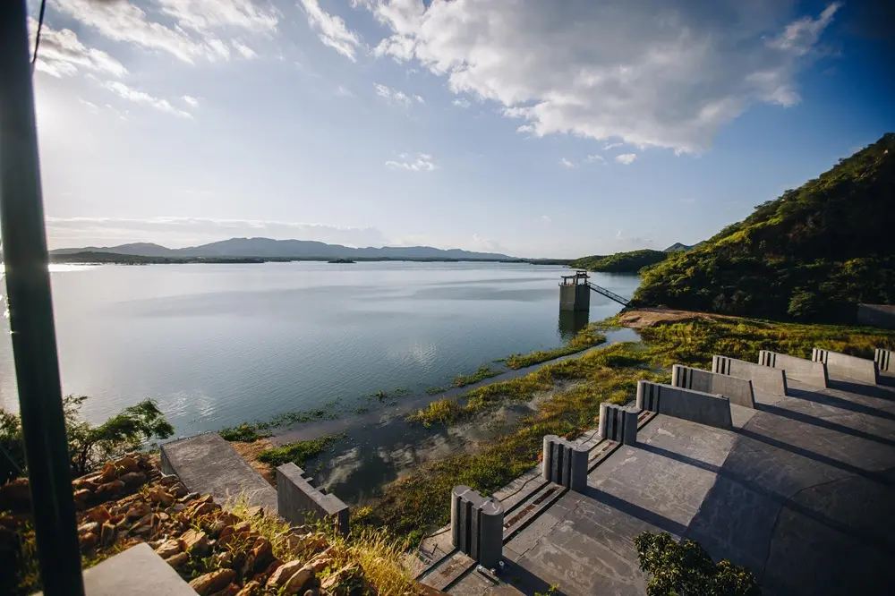 Imagem do Açude do Orós no Ceará