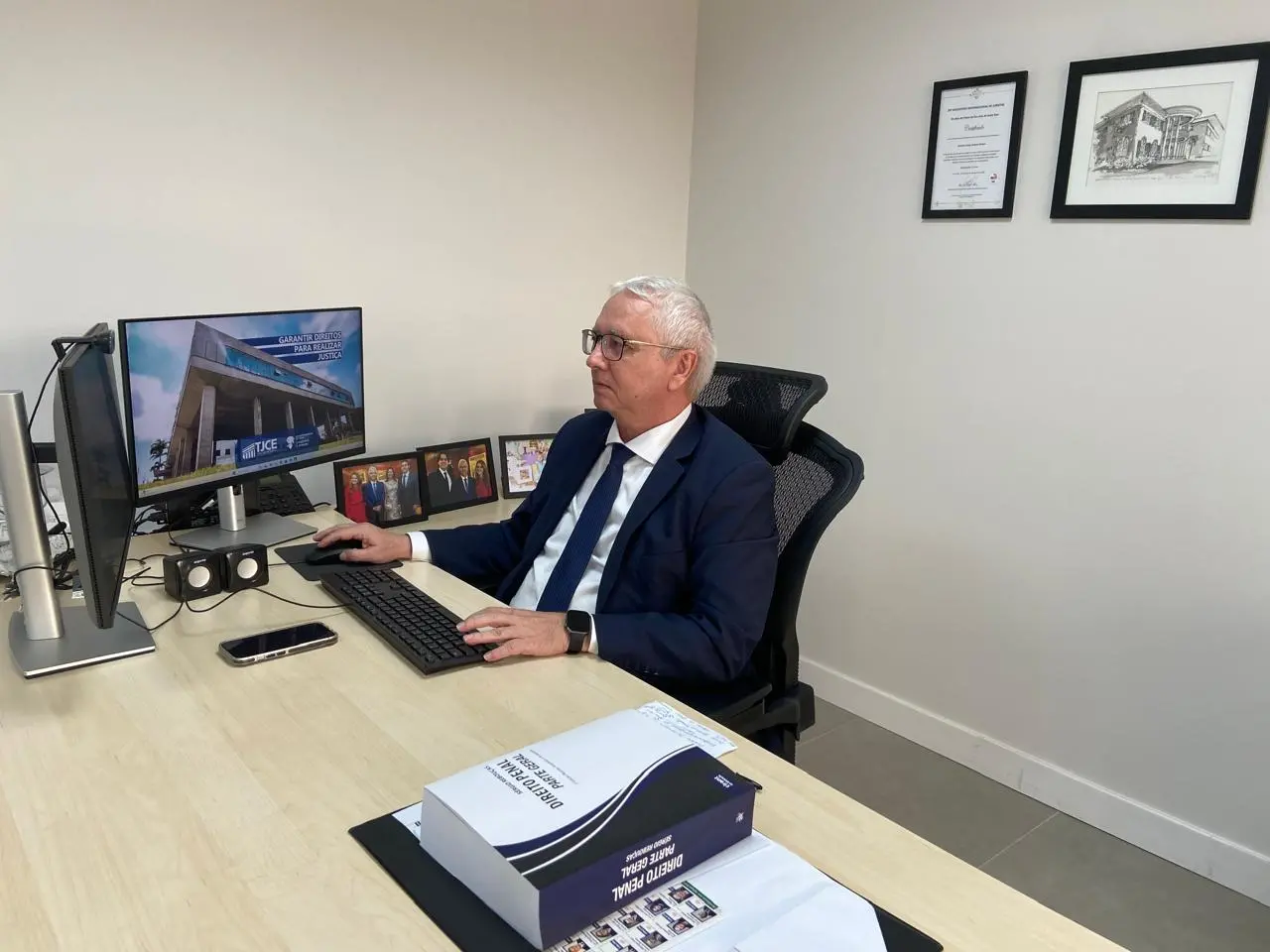 Foto do desembargador Henrique Jorge Holanda Silveira, do Tribunal de Justiça do Ceará