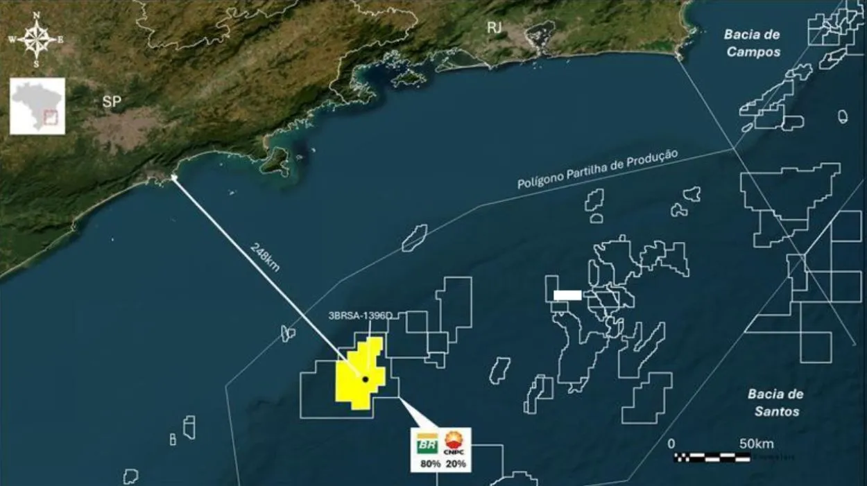 A bacia é opara em regime de parceria com a companhia chinesa CNPC