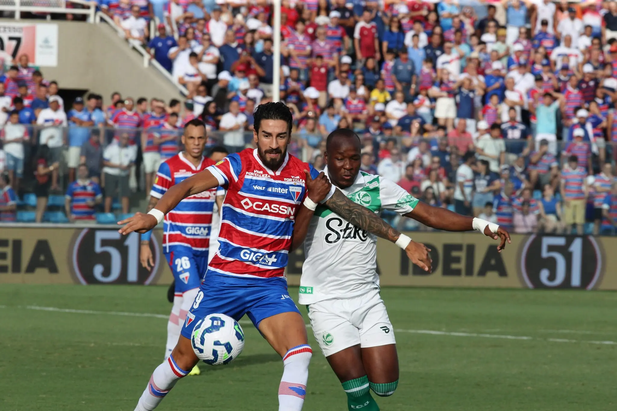 Foto de Lucero durante Fortaleza x Juventude na Série A do Brasileirão 2025