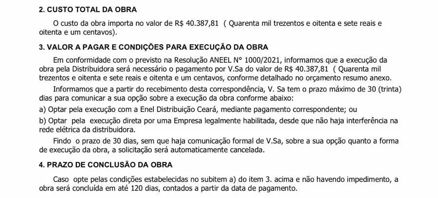 Segundo Reginaldo Alves, o pedido para a remoção dos fios aconteceu após outro acidente, no ano passado, quando a rede elétrica pegou fogo durante uma partida de futebol no local