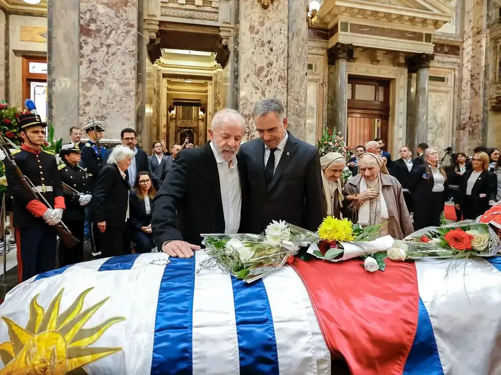 Presidente da República, Luiz Inácio Lula da Silva, durante exéquias do Ex-Presidente da República Oriental do Uruguai, José Pepe Mujica.