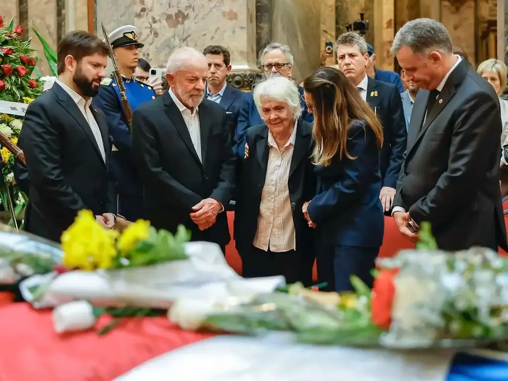 Presidente da República, Luiz Inácio Lula da Silva, durante exéquias do Ex-Presidente da República Oriental do Uruguai, José Pepe Mujica