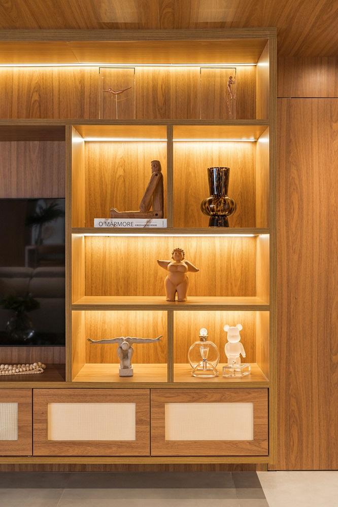 Na imagem, exemplo de uso funcional de uma estante