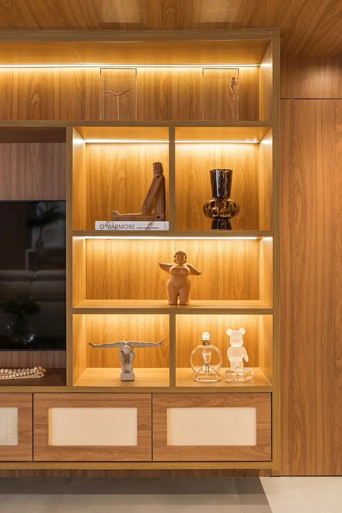 Na imagem, exemplo de uso funcional de uma estante