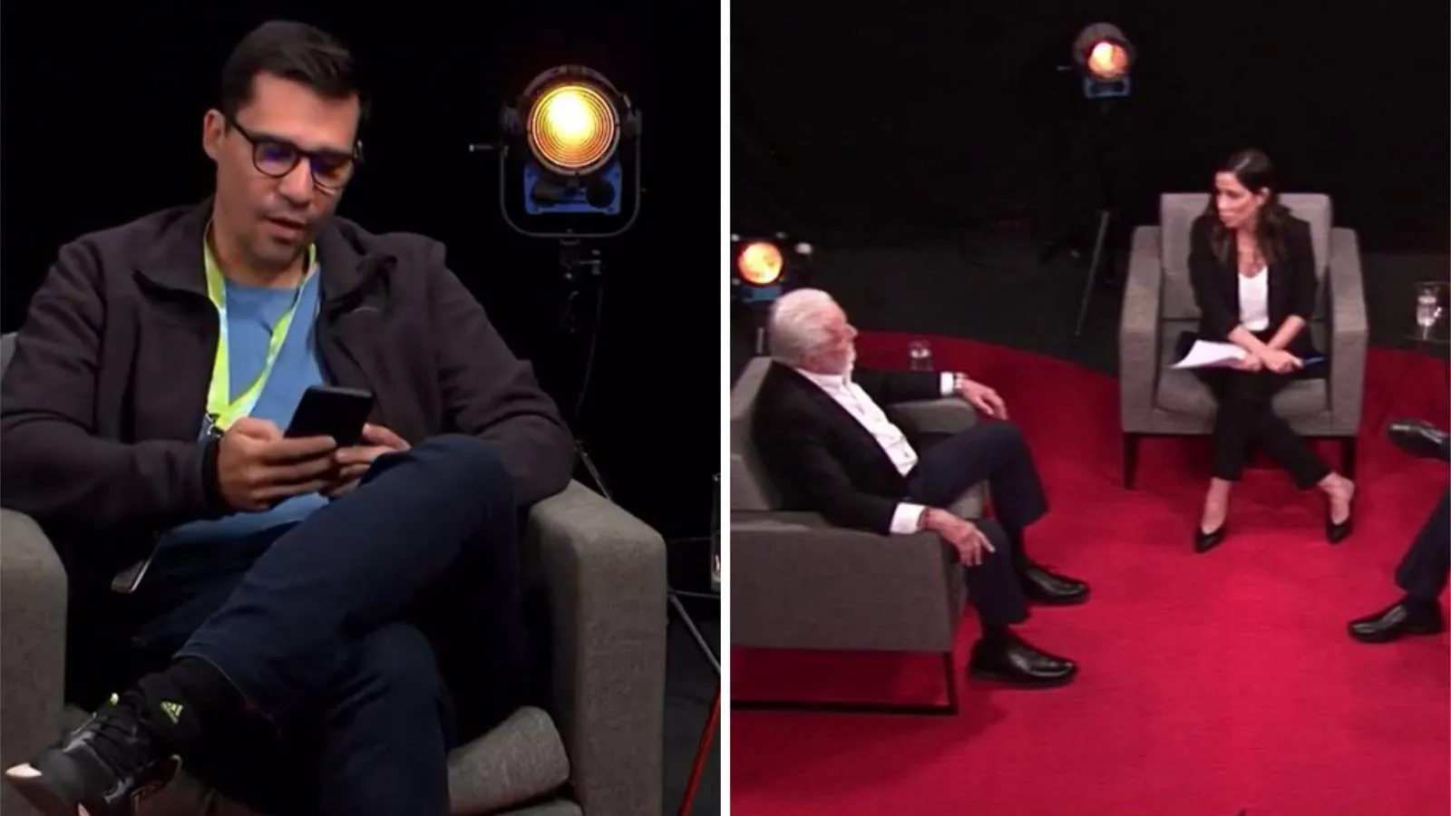 Usuários da web compararam cenário com o de programa de entrevistas