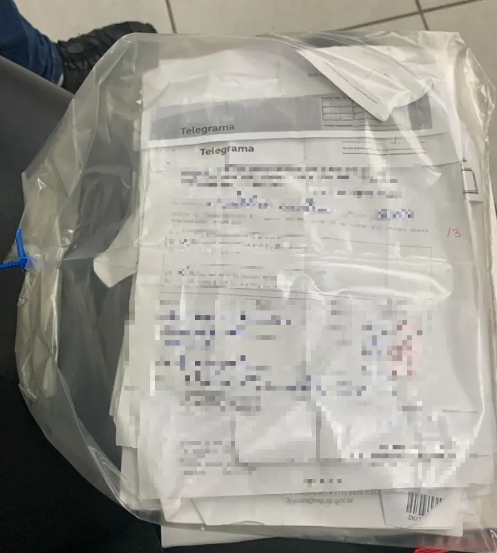 Cartas apreendidas com detento em presídio de São Paulo