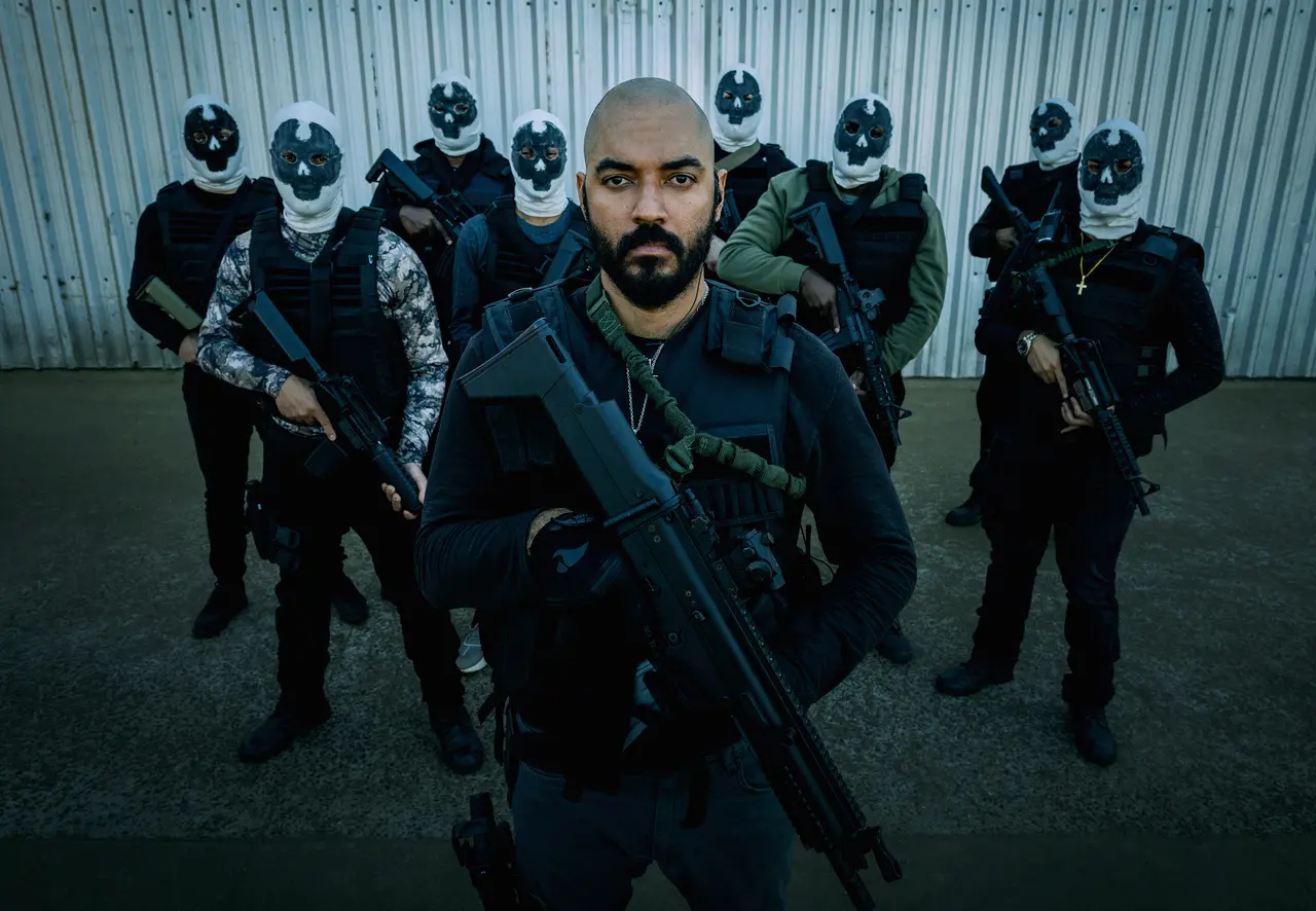 Cenas da série DNA do Crime, da Netflix, com o personagem Sem Alma