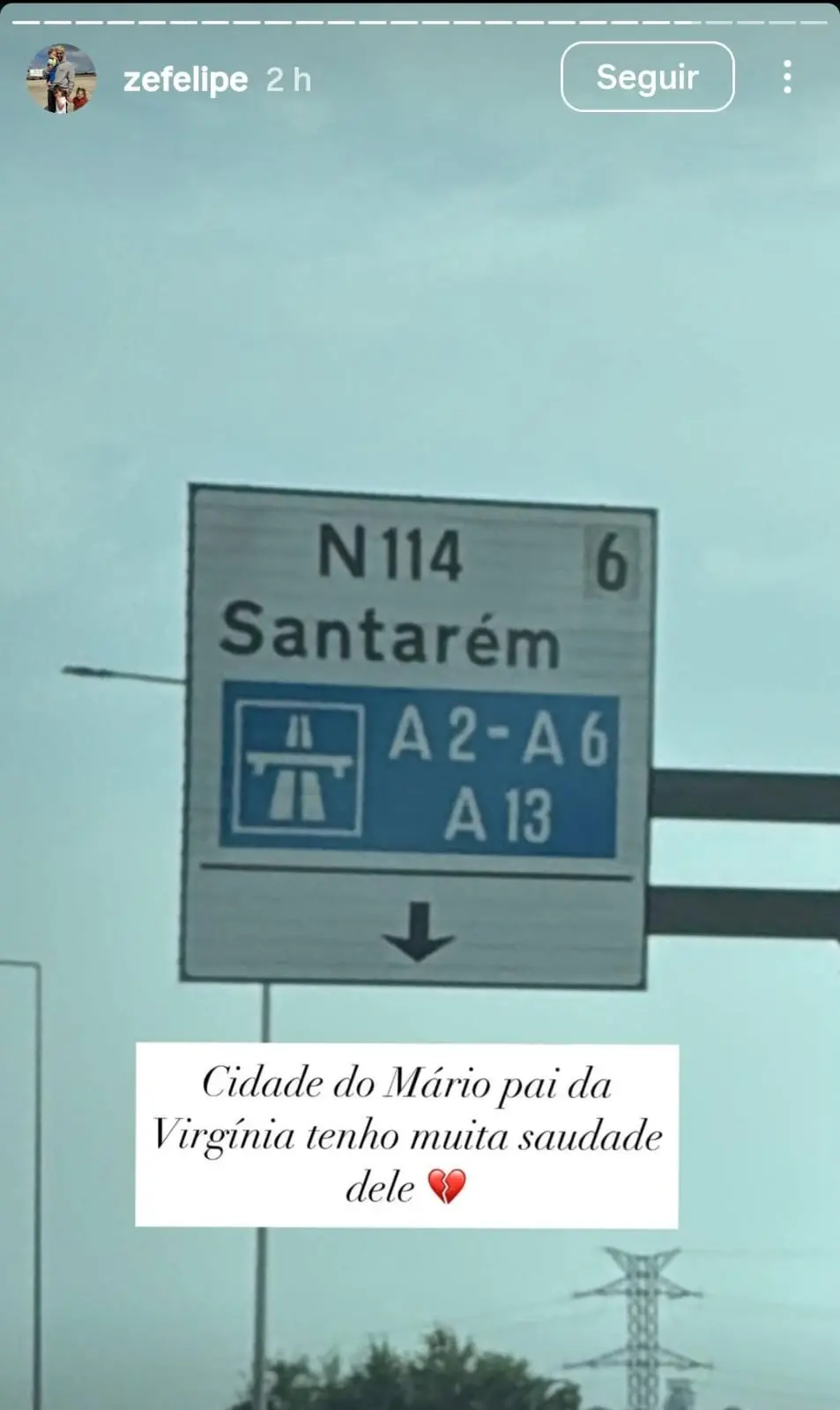 Publicação de Zé Felipe relembrando ex-sogro, falecido pai de Virginia Fonseca
