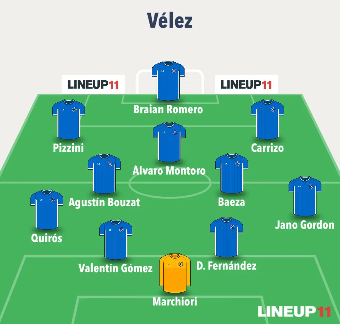 Escalação do Vélez Sarsfield