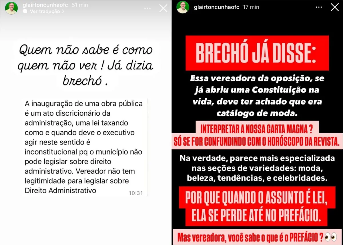 Postagens Glairton Cunha