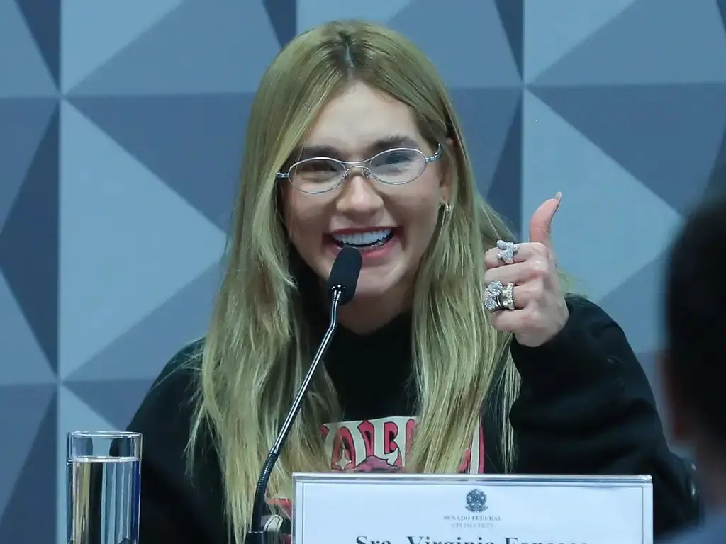 Reunião da CPI das Bets no Senado que investiga irregularidades no setor de apostas on-line para ouvir a apresentadora, influenciadora e empresária Virginia Fonseca