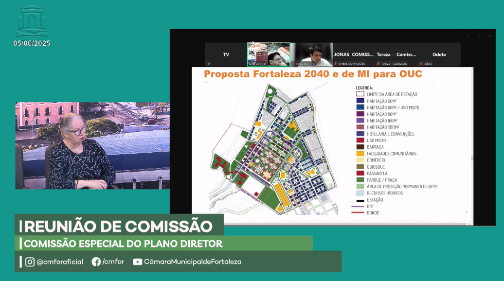 Apresentação da projeção de ocupação da área da Lubnor, Porto do Mucuripe e imediações na Câmara de Fortaleza