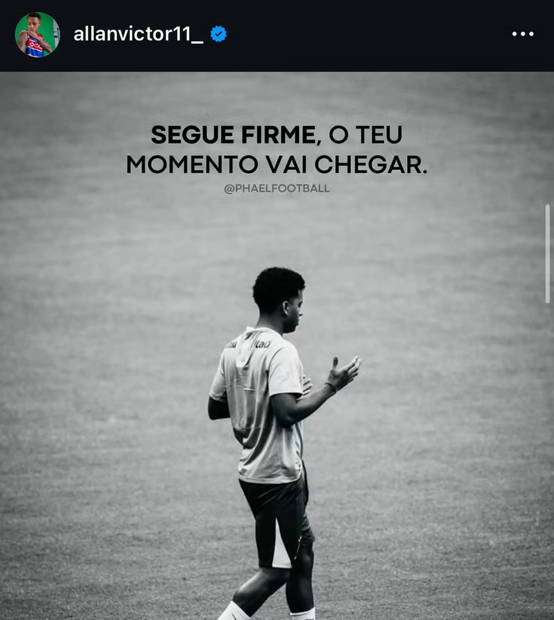 Post feito por Allanzinho nas redes sociais