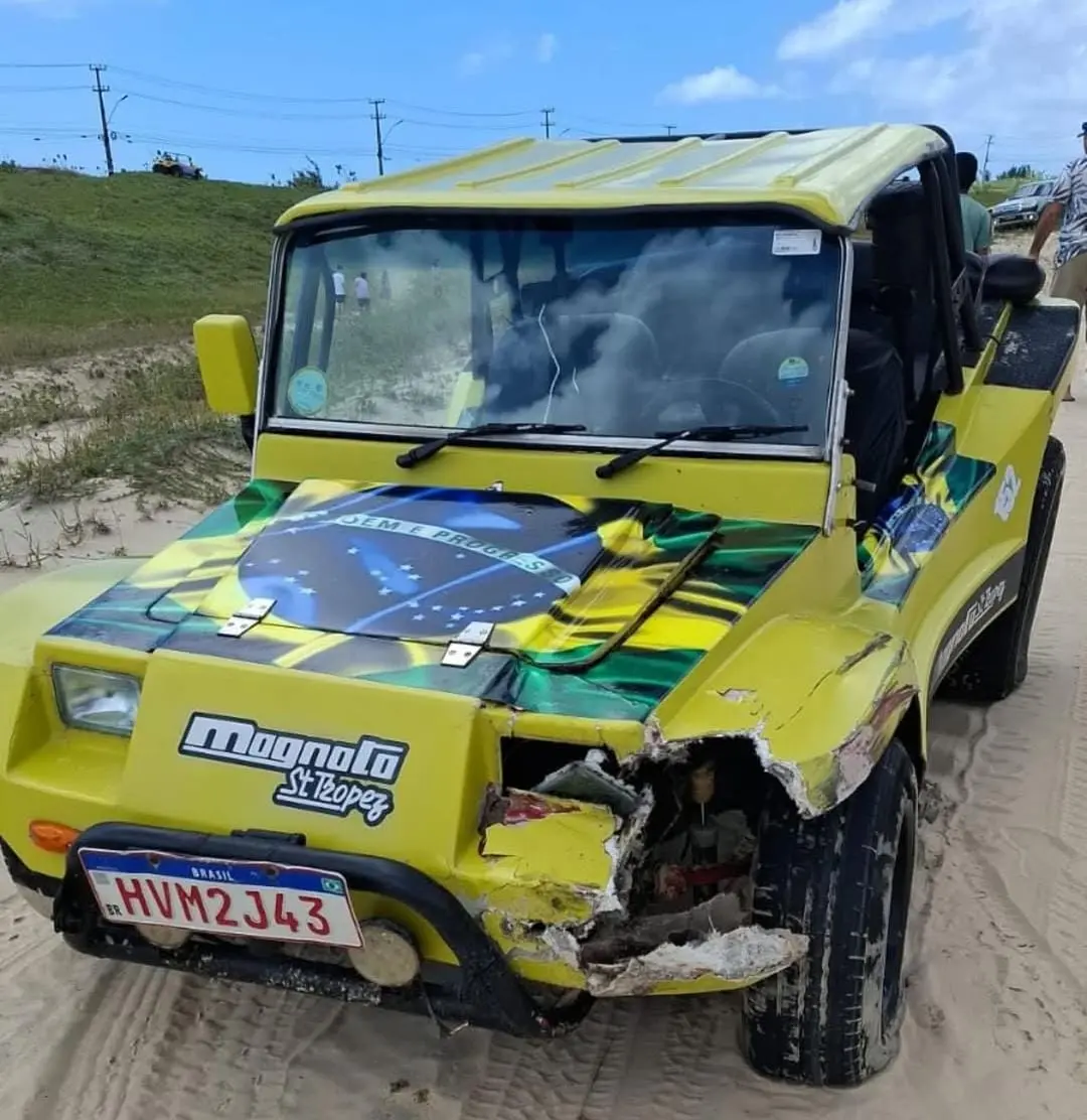 Imagem do Buggy após a batida