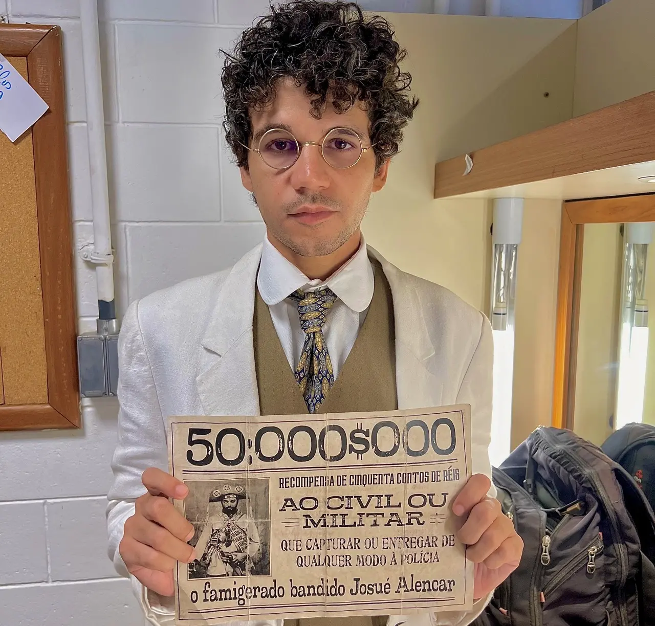 O cearense Lucas Galvino nos bastidores de 'Guerreiros do Sol'