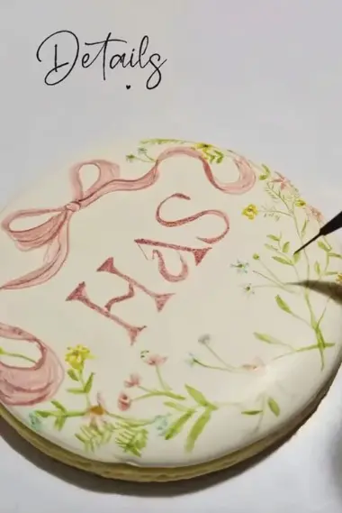 Foto que mostra os detalhes dos docinhos