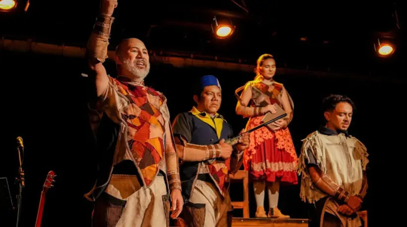 Na imagem, cena do espetáculo 