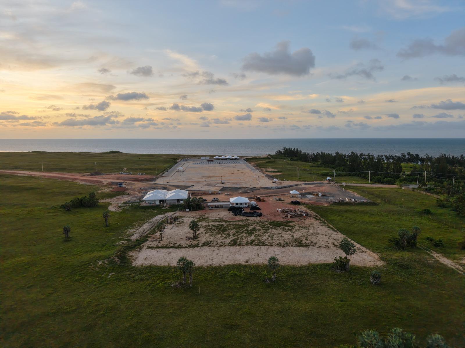 Obras em andamento na Vila de Jericoacoara
