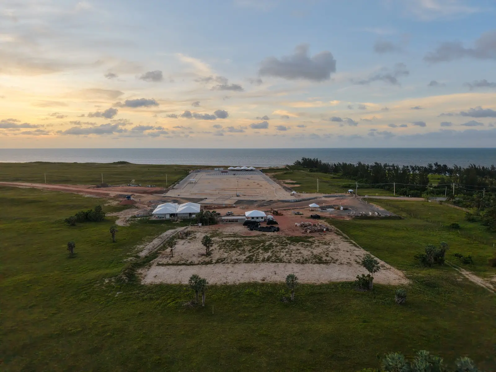 Obras em andamento na Vila de Jericoacoara