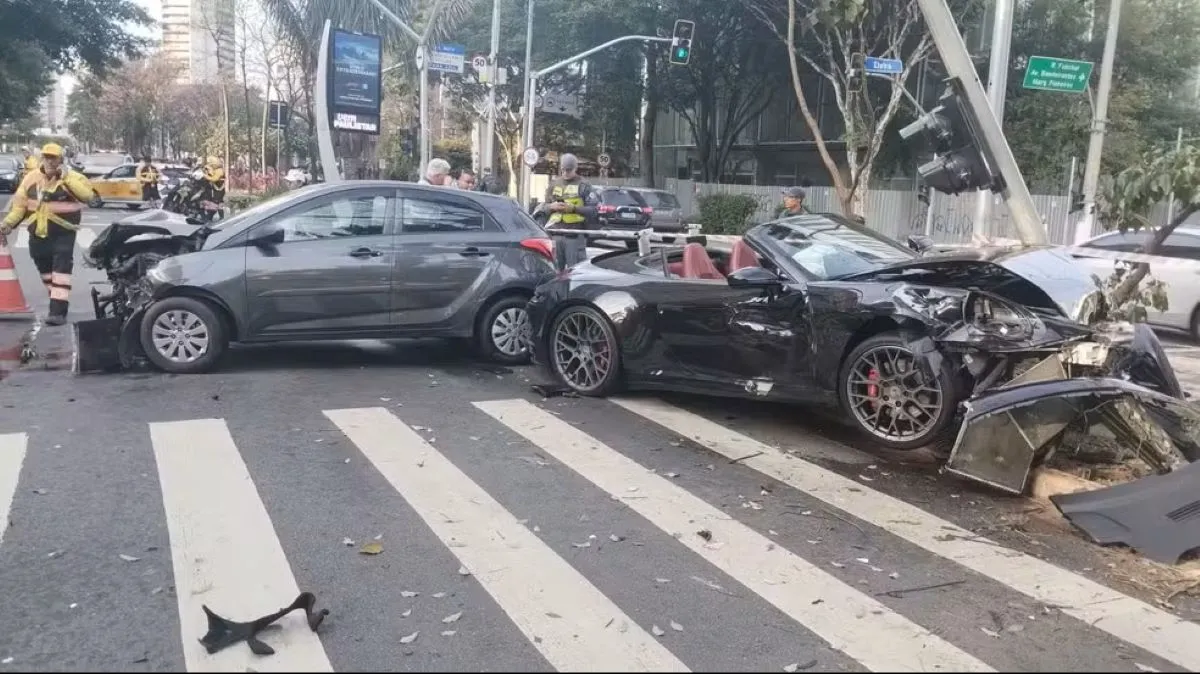 Porsche de Gato Preto teve prejuízo em acidente