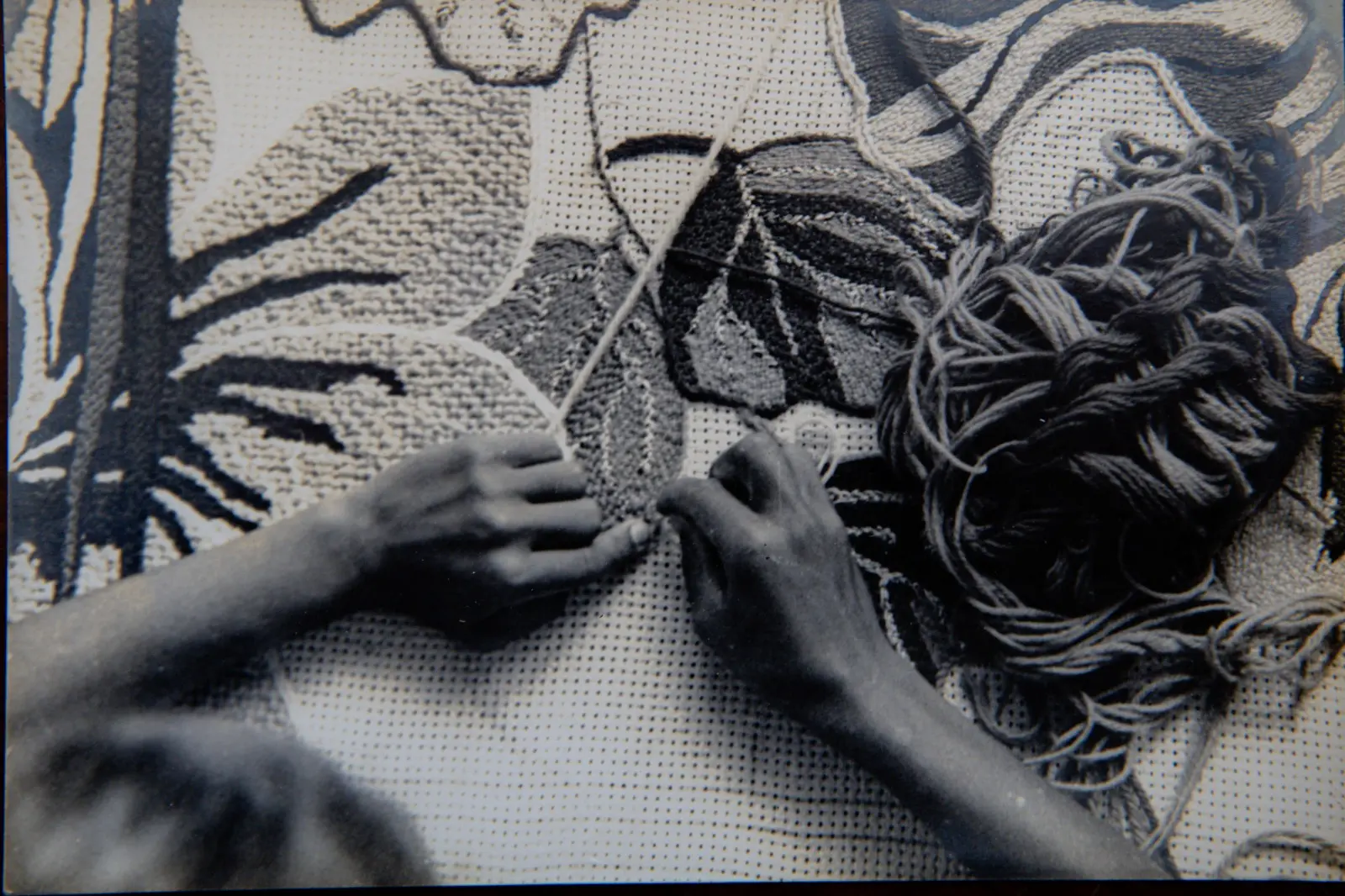 Na imagem, registro de tapete produzido por Guiomar Marinho, artista da tapeçaria agraciada com o Troféu Sereia de Ouro 2025